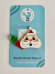 "Jolly St. Nick" Needle Minder Magnet by Luminous Fiber Arts