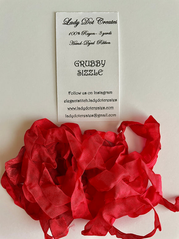 Grubby Sizzle Rayon Ribbon by Lady Dot Creates