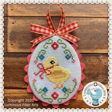 DIGITAL PDF Pattern: Farm Fresh Eggs Cross Stitch Digital Download by Luminous Fiber Arts