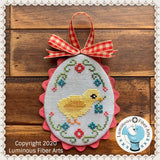 DIGITAL PDF Pattern: Farm Fresh Eggs Cross Stitch Digital Download by Luminous Fiber Arts