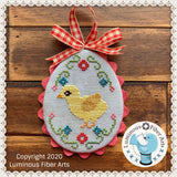 DIGITAL PDF Pattern: Farm Fresh Eggs Cross Stitch Digital Download by Luminous Fiber Arts