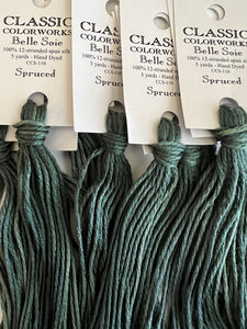 PRE-ORDER: Belle Soie Spruced Over-Dyed Silk Floss Ships Mid-November