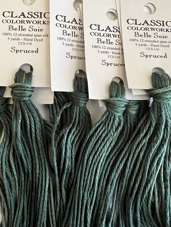 PRE-ORDER: Belle Soie Spruced Over-Dyed Silk Floss Ships Mid-November