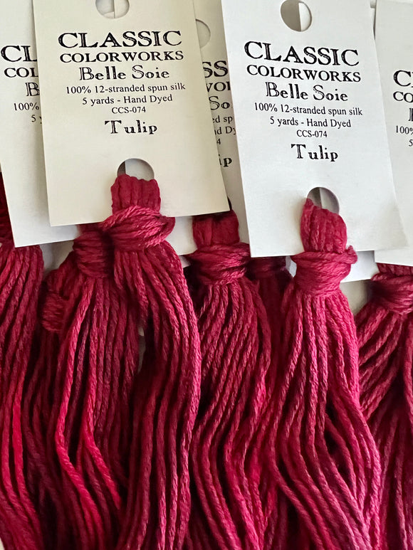 PRE-ORDER: Belle Soie Tulip Over-Dyed Silk Floss Ships Mid-November