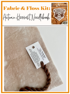 Fabric & Floss Kit: Autumn Harvest Needlebook