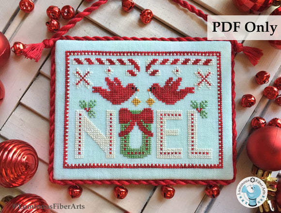 Cardinal Noel by Luminous Fiber Arts DIGITAL PDF Pattern