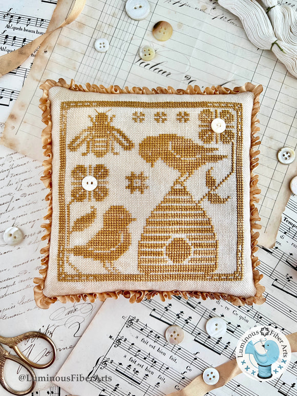 Gathering Honey by Luminous Fiber Arts Cross Stitch Pattern