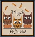 Happy Owloween, Happy Autumn by Luminous Fiber Arts Printed Paper Pattern