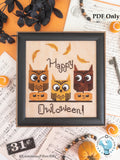 Happy Owloween, Happy Autumn by Luminous Fiber Arts DIGITAL PDF Pattern