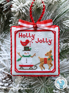 Holly Jolly by Luminous Fiber Arts Cross Stitch Pattern