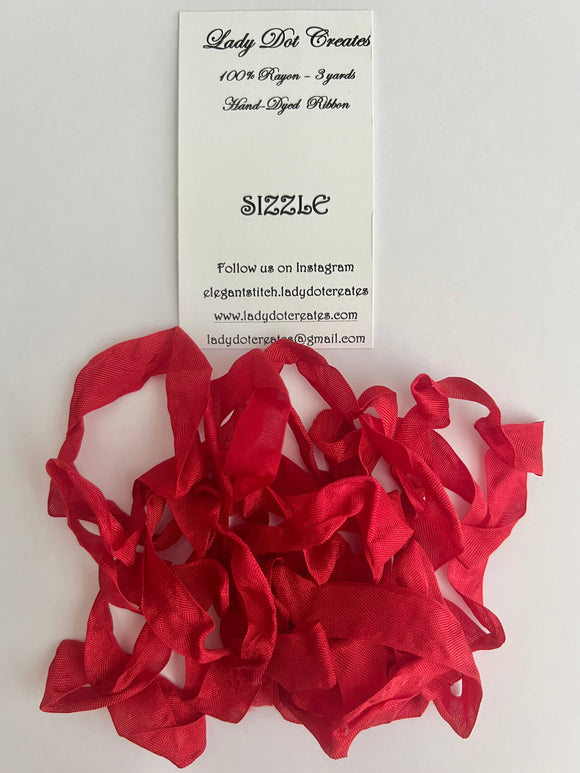 PRE-ORDER: Sizzle Rayon Ribbon by Lady Dot Creates Ships Mid-November