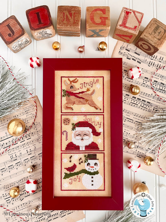 Jingle Jolly Joy by Luminous Fiber Arts Cross Stitch Pattern