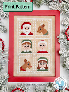 Merry Greetings by Luminous Fiber Arts Printed Paper Pattern