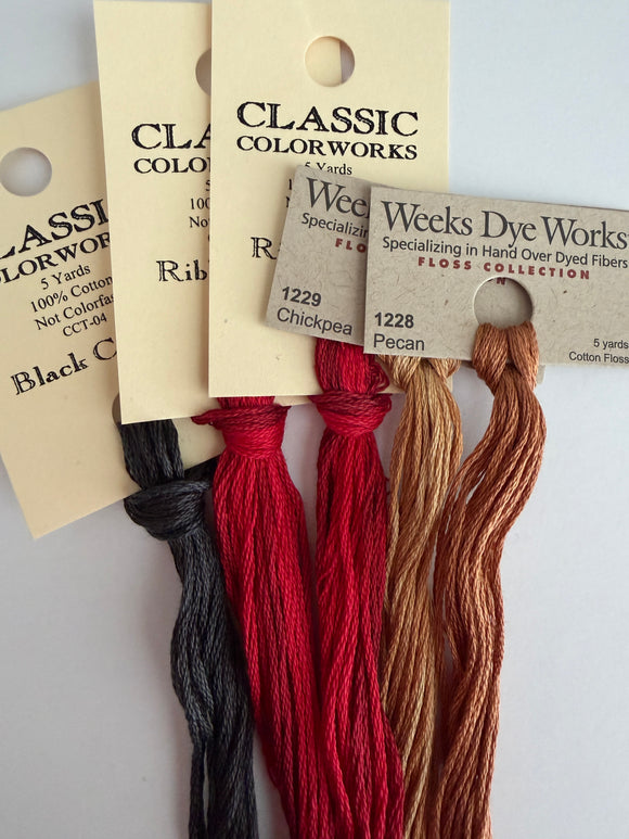 Merry Stitchmas Over-Dyed Floss Pack