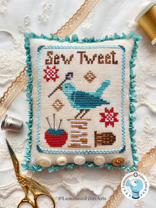 Sew Tweet by Luminous Fiber Arts Cross Stitch Pattern