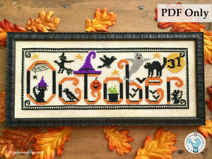 Spooky October by Luminous Fiber Arts DIGITAL PDF Pattern