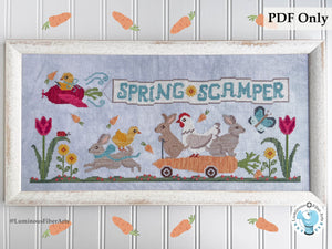 Spring Scamper by Luminous Fiber Arts DIGITAL PDF Pattern