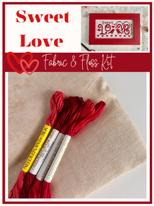 Fabric & Floss Kit: Sweet Love