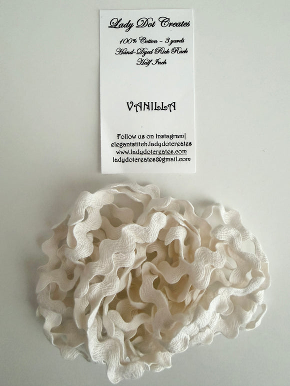 Vanilla Rick Rack Trim by Lady Dot Creates