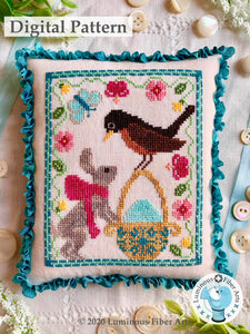 A Robin's Discovery by Luminous Fiber Arts DIGITAL PDF Pattern