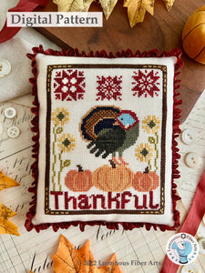 A Turkey's Thanks by Luminous Fiber Arts DIGITAL PDF Pattern