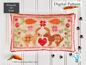 Friendship Series: BFF Bunnies by Luminous Fiber Arts DIGITAL PDF Pattern