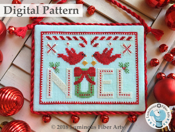 Cardinal Noel by Luminous Fiber Arts DIGITAL PDF Pattern