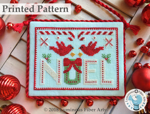 Cardinal Noel by Luminous Fiber Arts Printed Paper Pattern