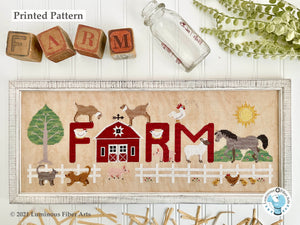 Farm by Luminous Fiber Arts Printed Paper Pattern