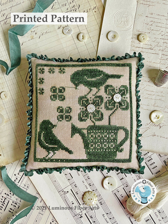 Gathering Clover by Luminous Fiber Arts Printed Paper Pattern