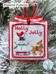 Holly Jolly by Luminous Fiber Arts Printed Paper Pattern