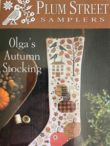 Olga's Autumn Stocking by Plum Street Samplers