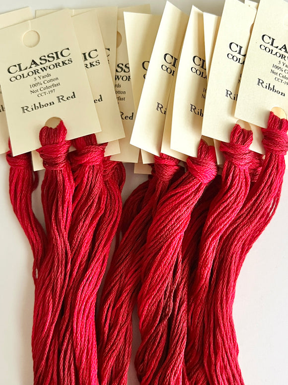 Classic Colorworks Ribbon Red Over-Dyed Floss