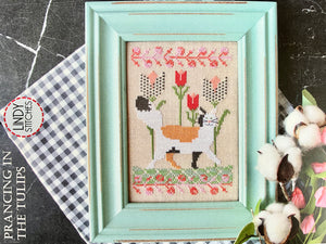 Prancing in the Tulips by Lindy Stitches
