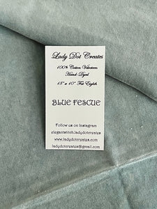 Blue Fescue Velveteen by Lady Dot Creates