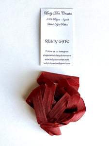 Rusty Gate Rayon Ribbon by Lady Dot Creates