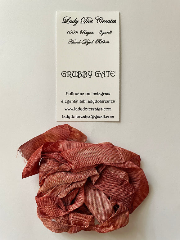 Grubby Gate Rayon Ribbon by Lady Dot Creates