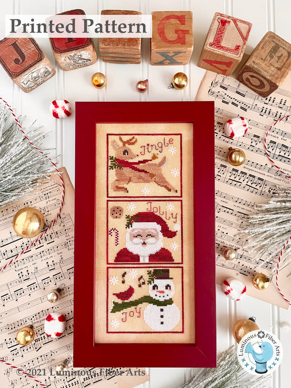 Jingle Jolly Joy by Luminous Fiber Arts Printed Paper Pattern