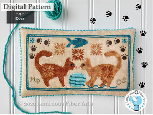 Friendship Series: Playful Cats by Luminous Fiber Arts DIGITAL PDF Pattern