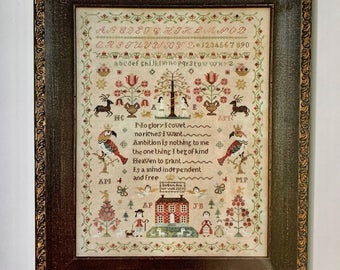 Snooty Parrots Sampler by Barbara Ana