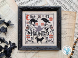 DIGITAL PDF Pattern: Haunted Cross Stitch by Luminous Fiber Arts